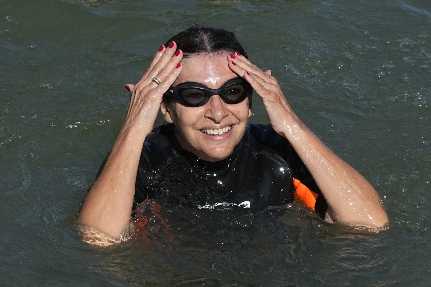 Paris Mayor Anne Hidalgo Takes the Plunge in the Seine to Showcase Olympic Readiness