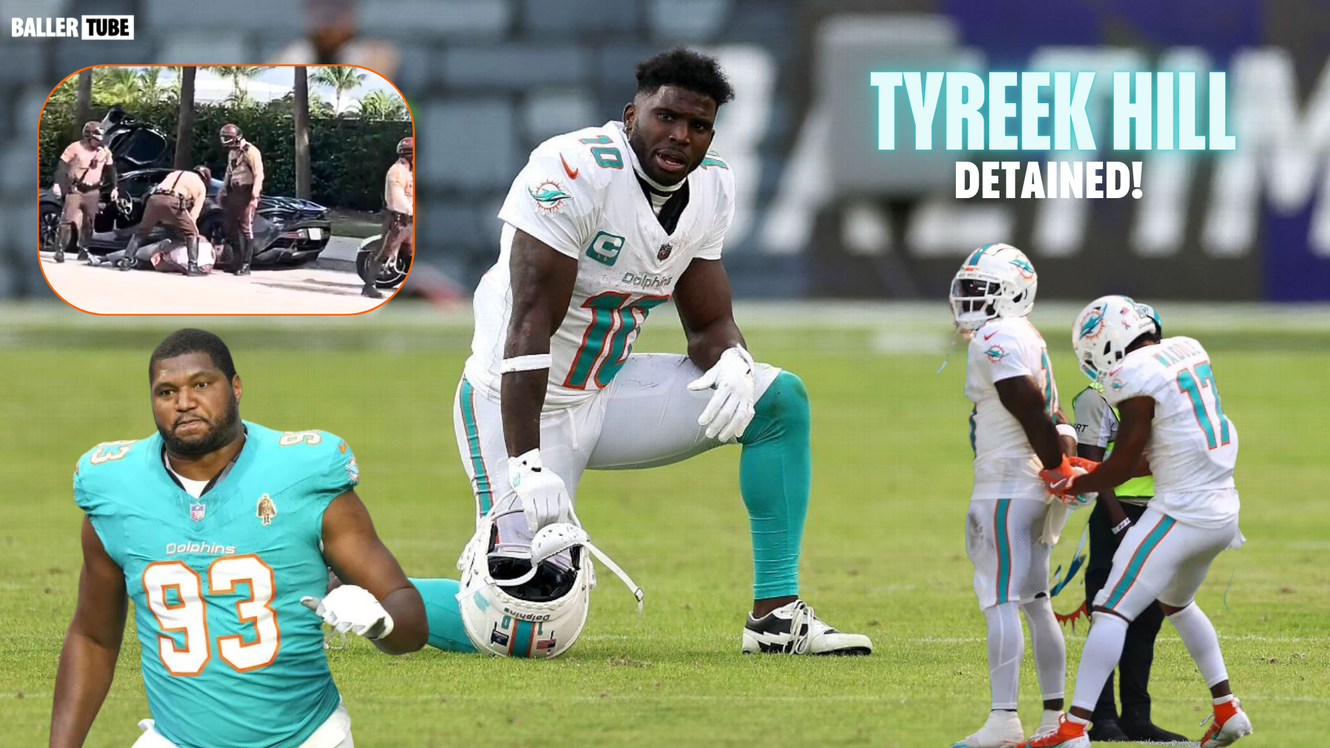 Miami Dolphins' Tyreek Hill and Calais Campbell Detained Before Season Opener: What Really Happened