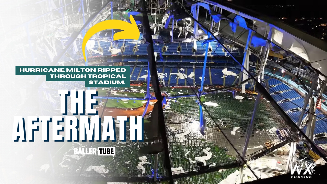 Hurricane Milton Tears Roof Off Tropicana Field, Affecting Emergency Efforts in Tampa