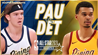 Team Pau vs Team Detlef Full Game Highlights | 2024 NBA Rising Stars Game