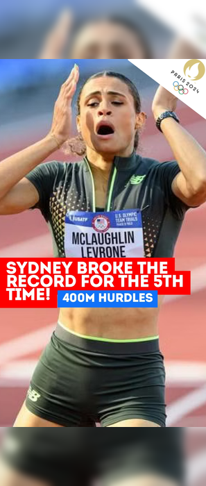 SYDNEY MCLAUGHLIN Breaks her own record AGAIN!