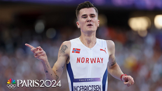 Jakob Ingebrigtsen FINDS ANOTHER GEAR to beat Kwemoi, Fisher in 5000m | Paris Olympics