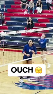 At least she laughed it off  #Volleyball #Spike #Fail