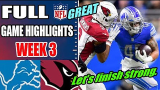 Detroit Lions vs Arizona Cardinals Full Game Highlights Week 3 | NFL Highlights 2024