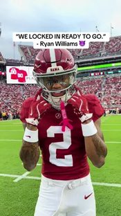 Ryan Williams saw it coming pregame. Real locked in performance #alabamafootball #georgiafootball #sec #cfb #collegefootball