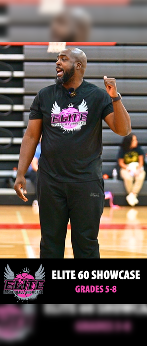 Coach Slim Leads Campers Through Dynamic Warmup Stretch at the Elite 60 Showcase