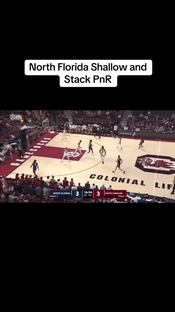 North Florida is currently 3-0 with 2 wins against P5 schools. Alot of their success is thanks to their Shalllow and Stack Pick and Roll. #fy #fyp #fypシ #basketball #basketballcoach #florida #osprey #viralvideo #espn #coach #ncaa #nba #highlight #poetry